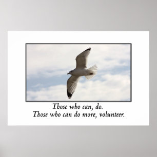 Poster Ceux qui peuvent faire plus de bénévoles