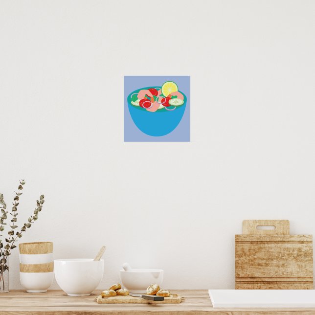 Poster Ceviche de crevettes mexicain (Cuisine)