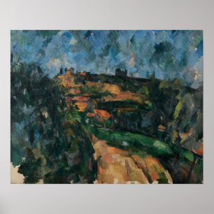Poster Cézanne - Bend Of The Road, Chemin Des Lauves