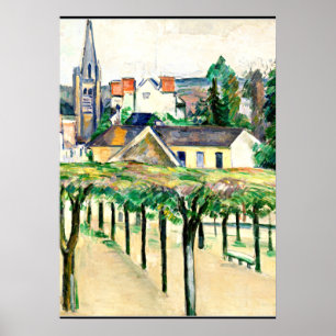 Poster Cezanne - Carré de village, art