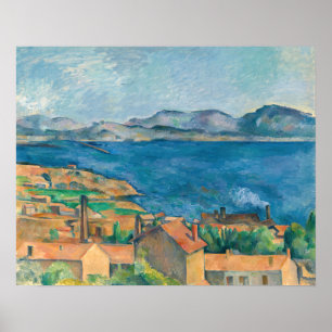 Poster Cézanne - Golfe de Marseille, vu de L'Estaque
