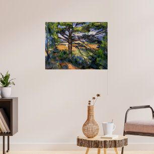 Poster Cezanne - Gros pin et Terre Rouge