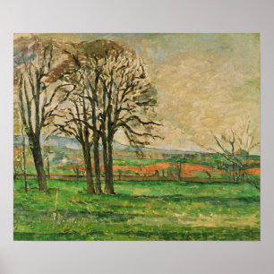 Poster Cézanne - Les Arbres Dénudés à Jas De Bouffan