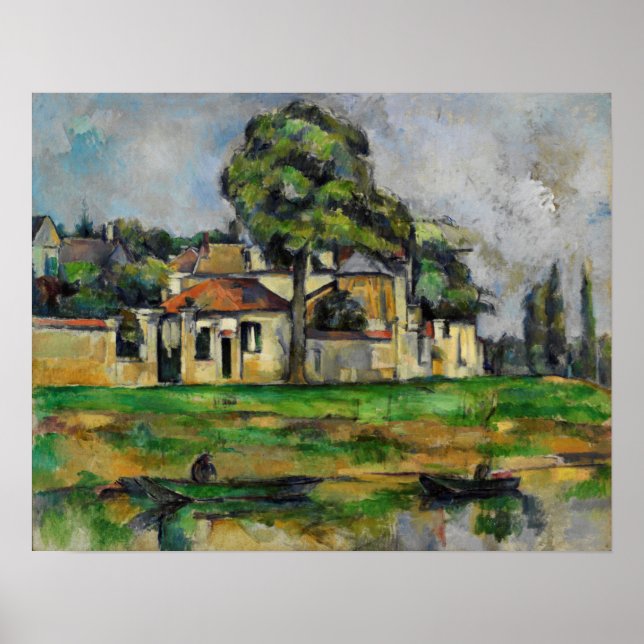 Poster Cézanne - Les Bancs De La Marne (Devant)
