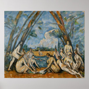 Poster Cézanne - Les Grandes Baignoires