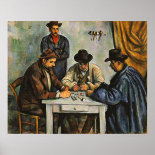 Poster Cézanne - Les joueurs de cartes 1893