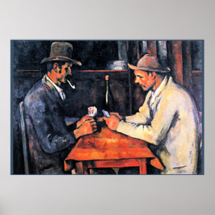 Poster Cezanne - Les joueurs de cartes (2)