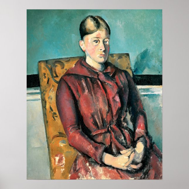 Poster Cézanne - Madame Cézanne Dans Un Fauteuil Jaune (Devant)