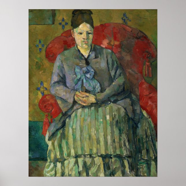 Poster Cézanne - Madame Cézanne Dans Un Fauteuil Rouge (Devant)