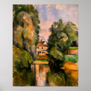 Poster Cézanne - Maison De Campagne Au Bord D'Une Rivière