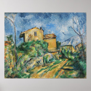Poster Cézanne - Maison Maria Avec Vue Sur Le Château Noi