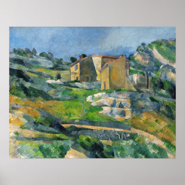 Poster Cézanne - Maisons En Provence (Devant)