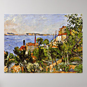 Poster Cezanne - Paysage, Etudier après la nature,