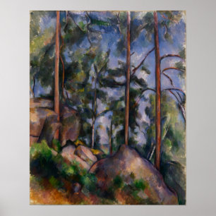 Poster Cézanne - Pins Et Rochers Fontainebleau