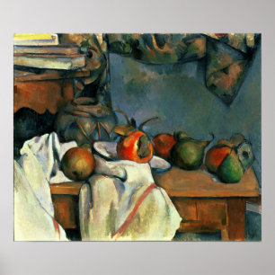 Poster Cézanne - Pot De Gingembre Avec Grenade Et Poires
