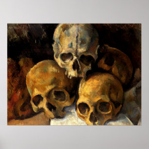Poster Cezanne - Pyramide des crânes