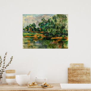 Poster Cezanne - Riverbank