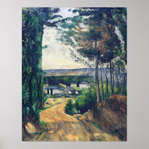 Poster Cézanne - Route Qui Mène Au Lac