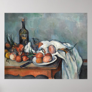 Poster Cézanne - Vie Toujours Avec Oignons