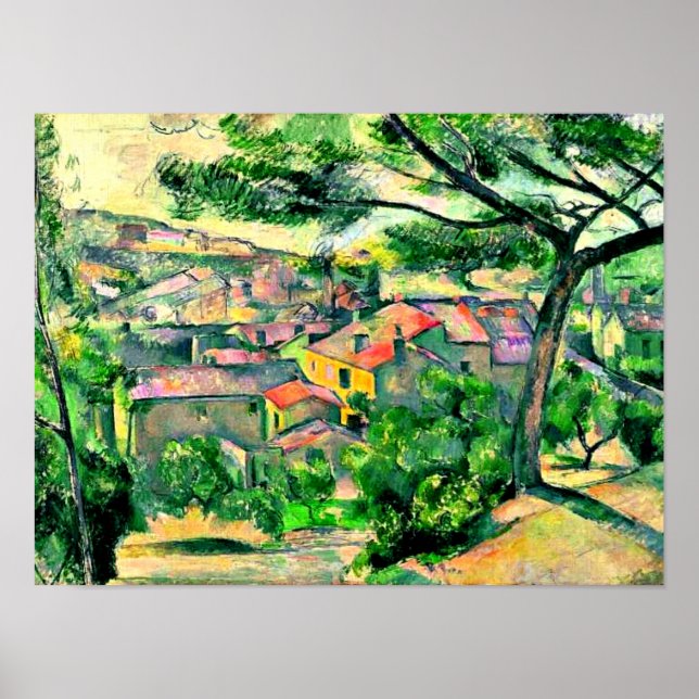 Poster Cezanne - Vue du matin de L'Estaque (Devant)