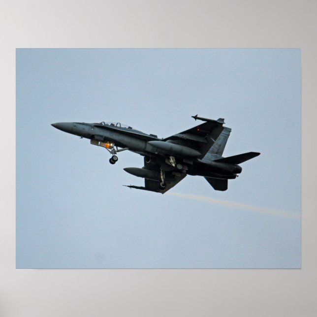 Poster CF-18 Hornet Fighter Jet (Devant)