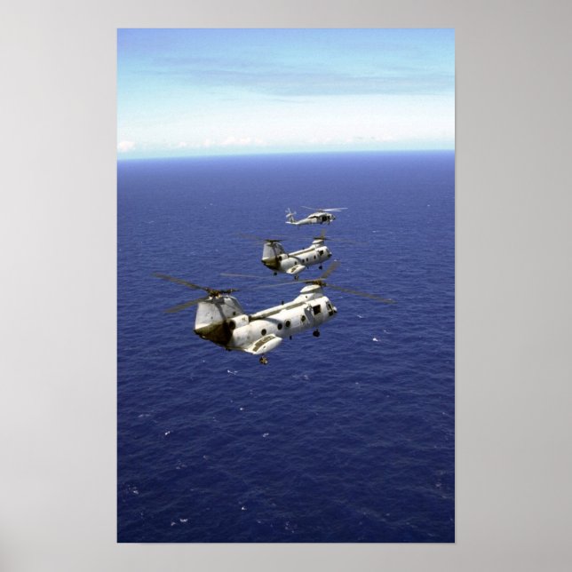 Poster CH-46 Sea Knights (Devant)