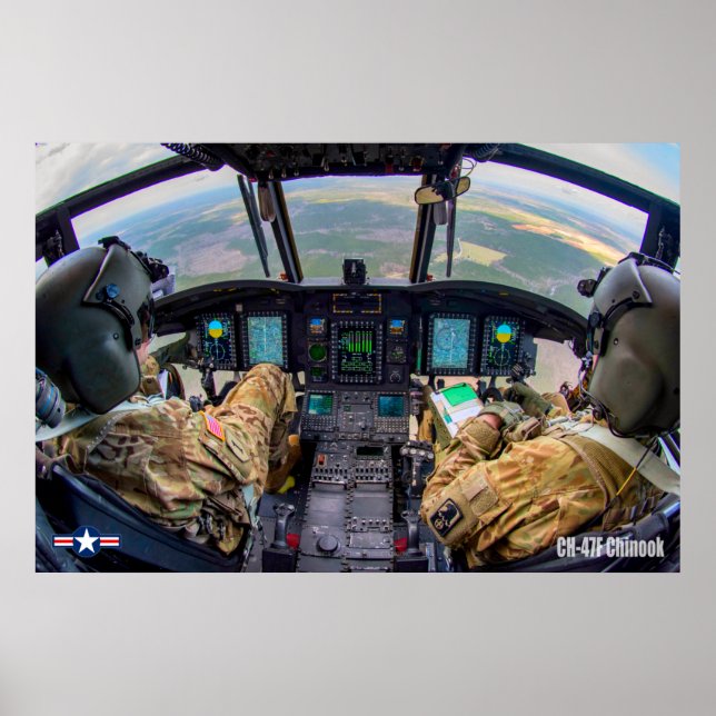 POSTER CH-47F CHINOOK (Devant)