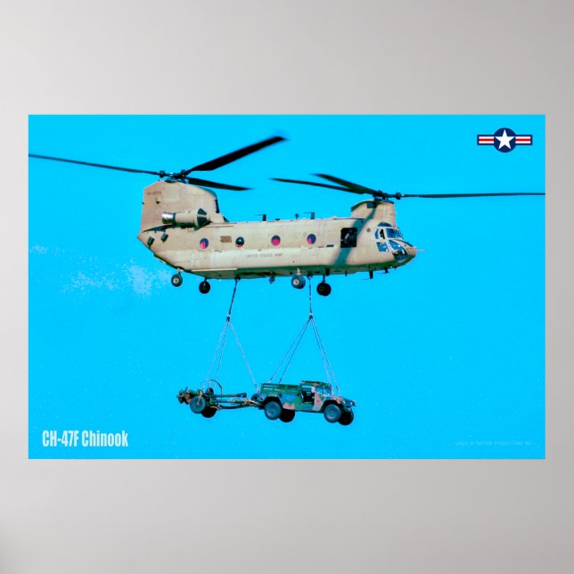POSTER CH-47F CHINOOK (Devant)