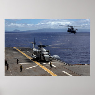 Poster CH-53D A Stallion de mer