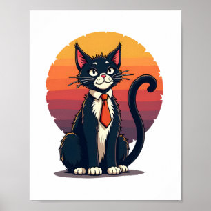 Poster Ch Ch Ch Ch Meow Meow Costume Halloween effrayant 
