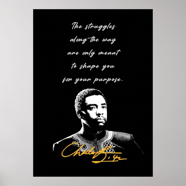 Poster Chadwick Boseman Inspiration (Devant)