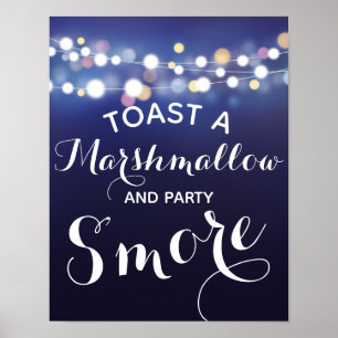 Poster Chaîne de lumières de la marine est plus mariage o