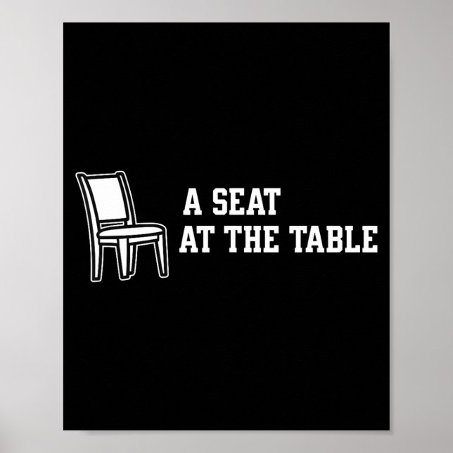 Poster Chair A Seat At The Table  (Devant)