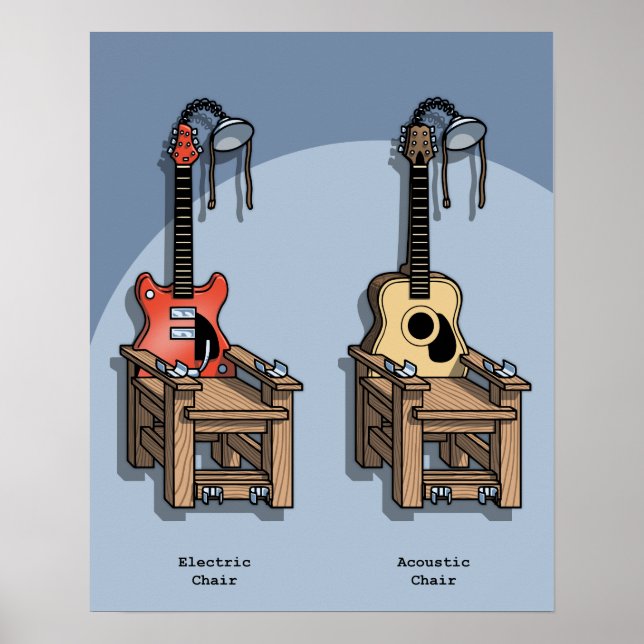 Poster Chaise acoustique (Devant)