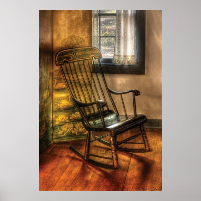 Poster Chaise - La chaise à bascule (Devant)