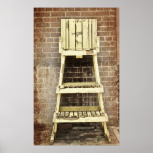 Poster Chaise vintage de vigile