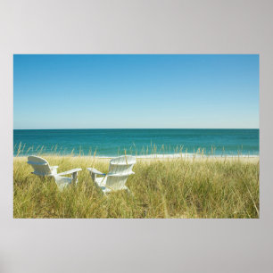 Poster Chaises Adirondack dans les Dunes