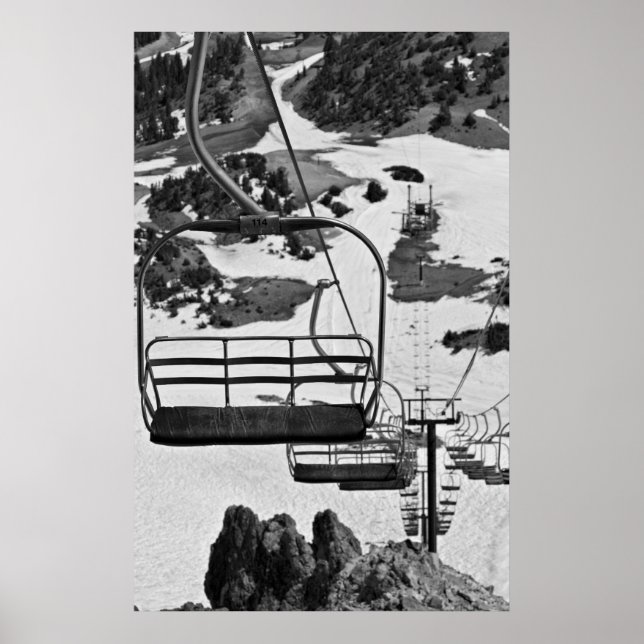 Poster Chaises de ski à Mammoth (Devant)