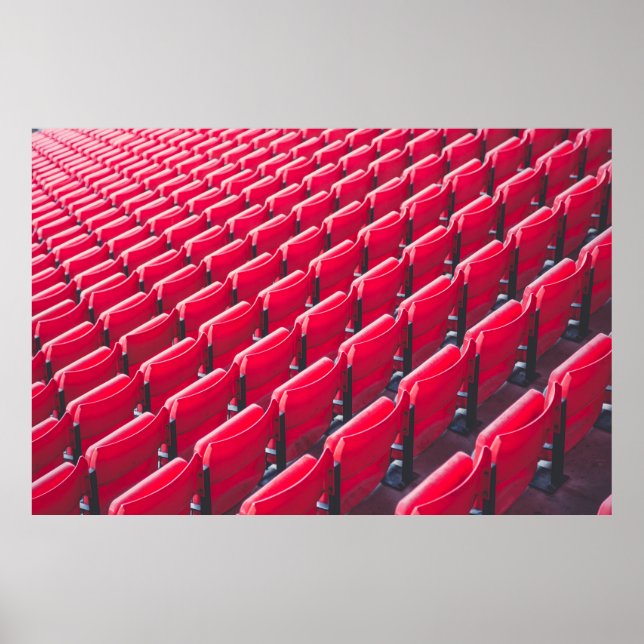 Poster Chaises de théâtre rouges (Devant)
