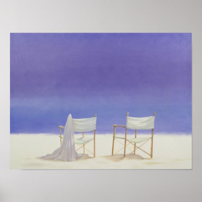 Poster Chaises sur la plage 1995 (Devant)