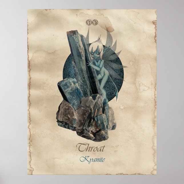 POSTER CHAKRA FAE - THROAT (Devant)