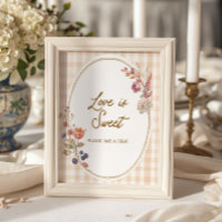 Chalet Amour d'Automne Gingham L'Amour est Doux