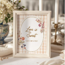Chalet Amour d'Automne Gingham L'Amour est Doux
