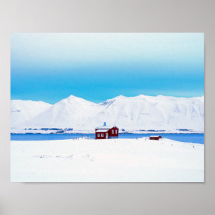 Poster Chalet en Islande