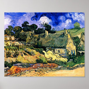 Poster Chalets à Cordeville Van Gogh Art