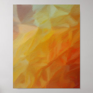 Poster Chaleur Abstraite : Mosaïque Impressionniste