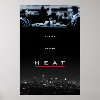 Poster Chaleur dirigée par Michael Mann Robert De Niro Al