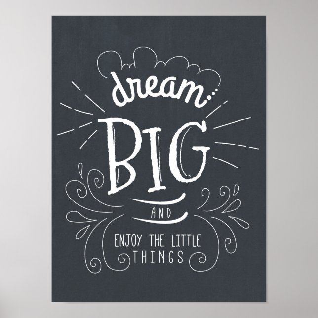 Poster Chalkboard Dream Gros Devis Art Imprimer (Devant)