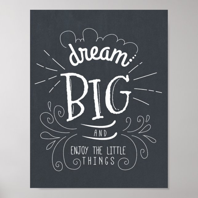 Poster Chalkboard Dream Gros Devis Art Imprimer (Devant)