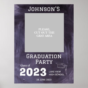 Poster Chalkboard High School Graduation Party Photo prop